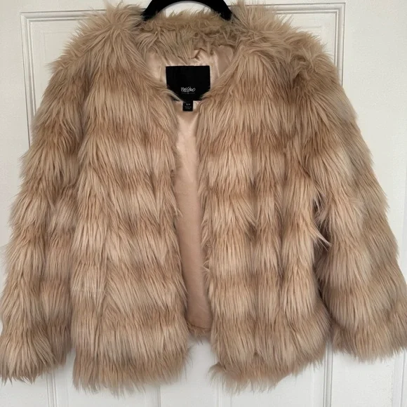 Mossimo Faux Fur Pink Jacket - Picture 9 of 16